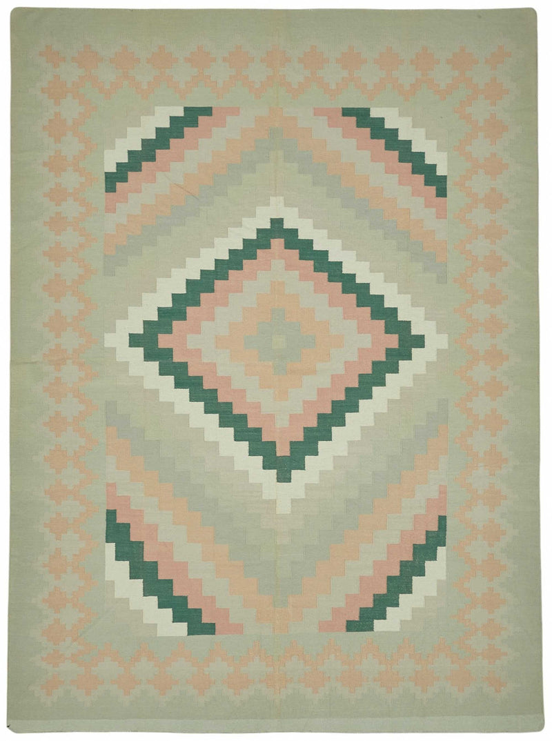 Scandinavian Rug 3.03 x 4.11 - Green - SamaRugs