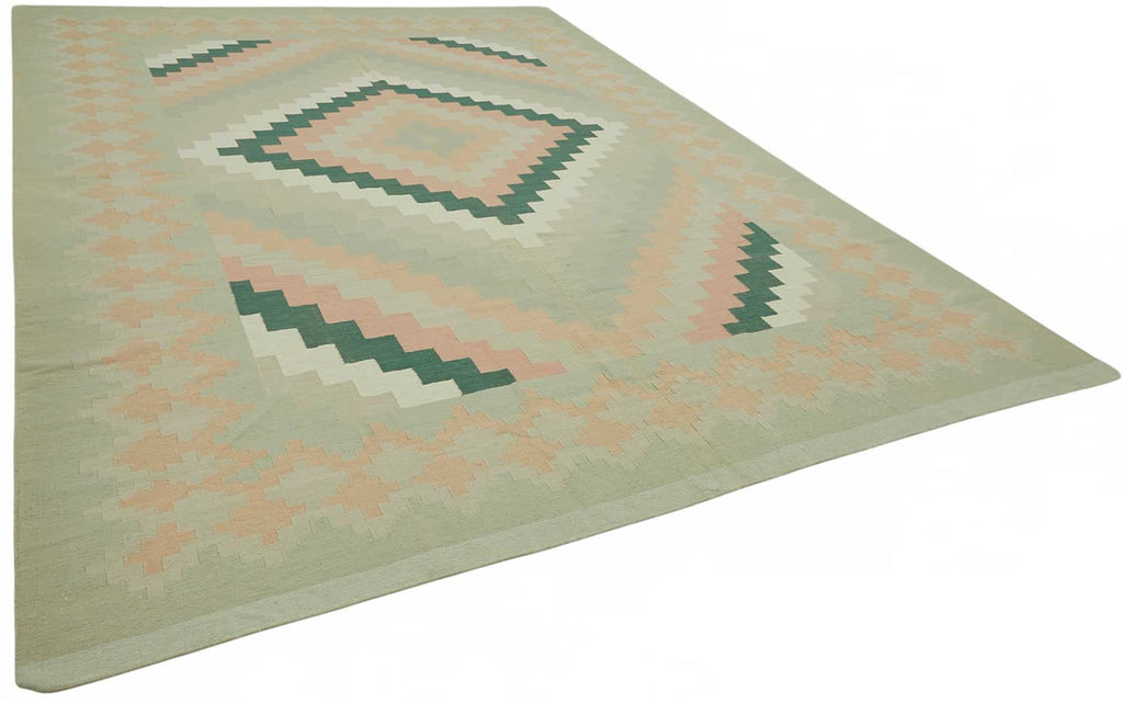 Scandinavian Rug 3.03 x 4.11 - Green - SamaRugs