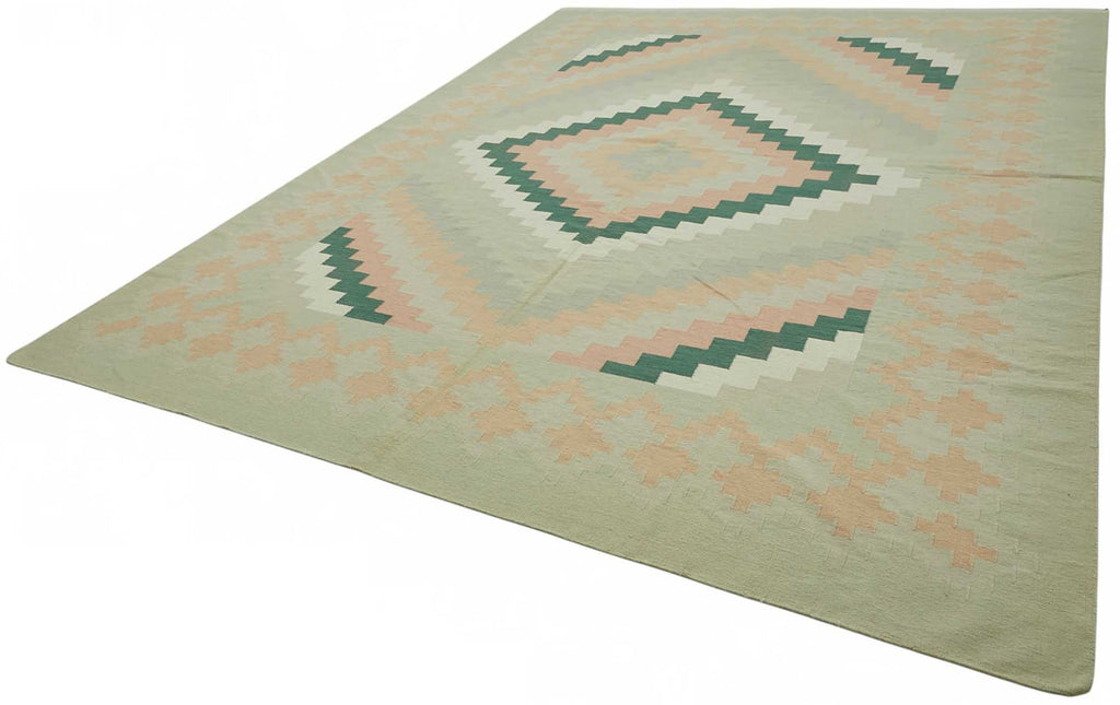 Scandinavian Rug 3.03 x 4.11 - Green - SamaRugs