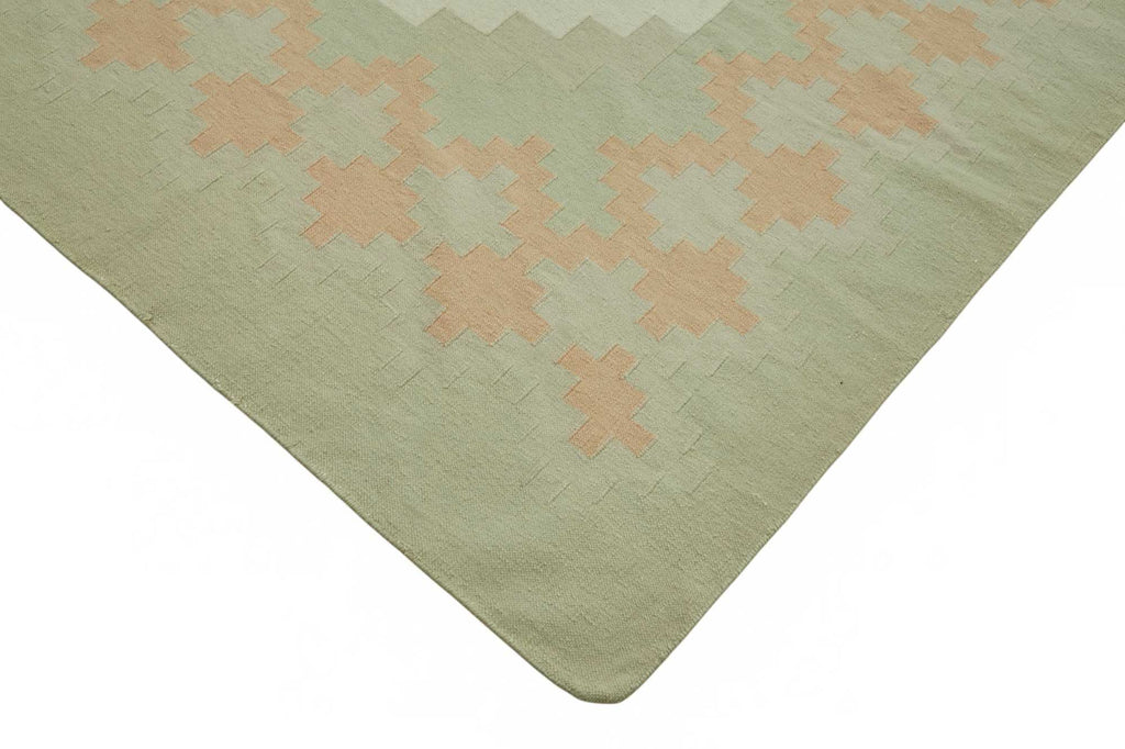 Scandinavian Rug 3.03 x 4.11 - Green - SamaRugs