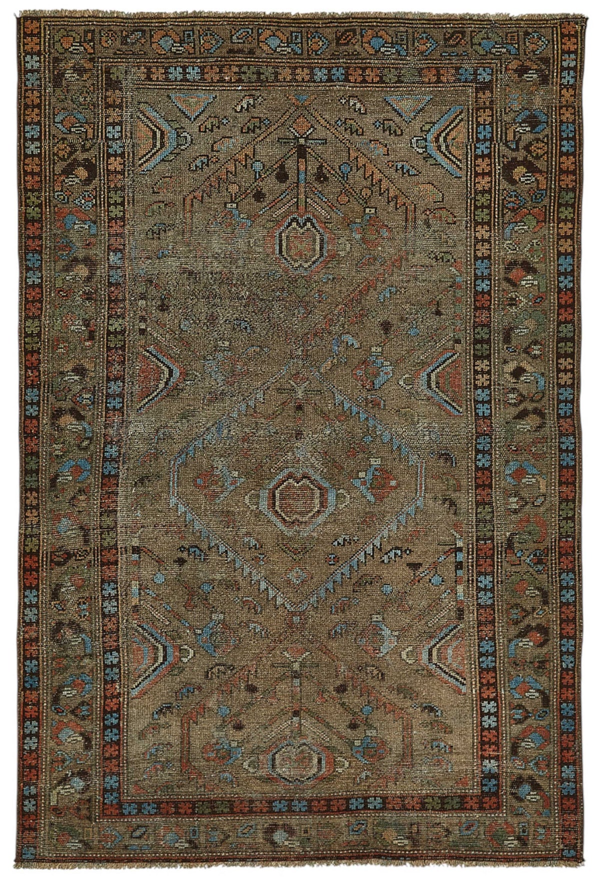 Persian Antique Rug 1.18 x 1.75 - Brown