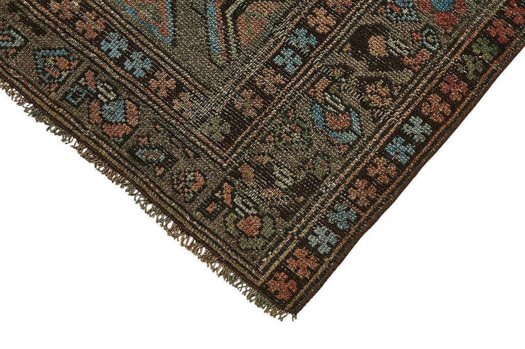 Persian Antique Rug 1.18 x 1.75 - Brown - SamaRugs
