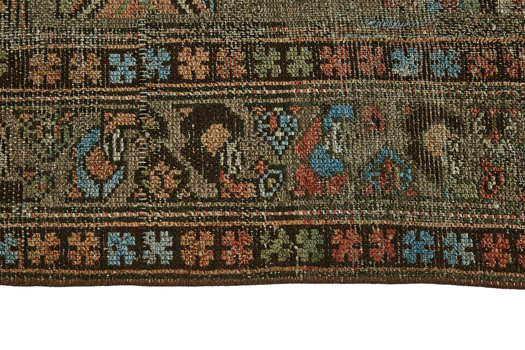Persian Antique Rug 1.18 x 1.75 - Brown - SamaRugs