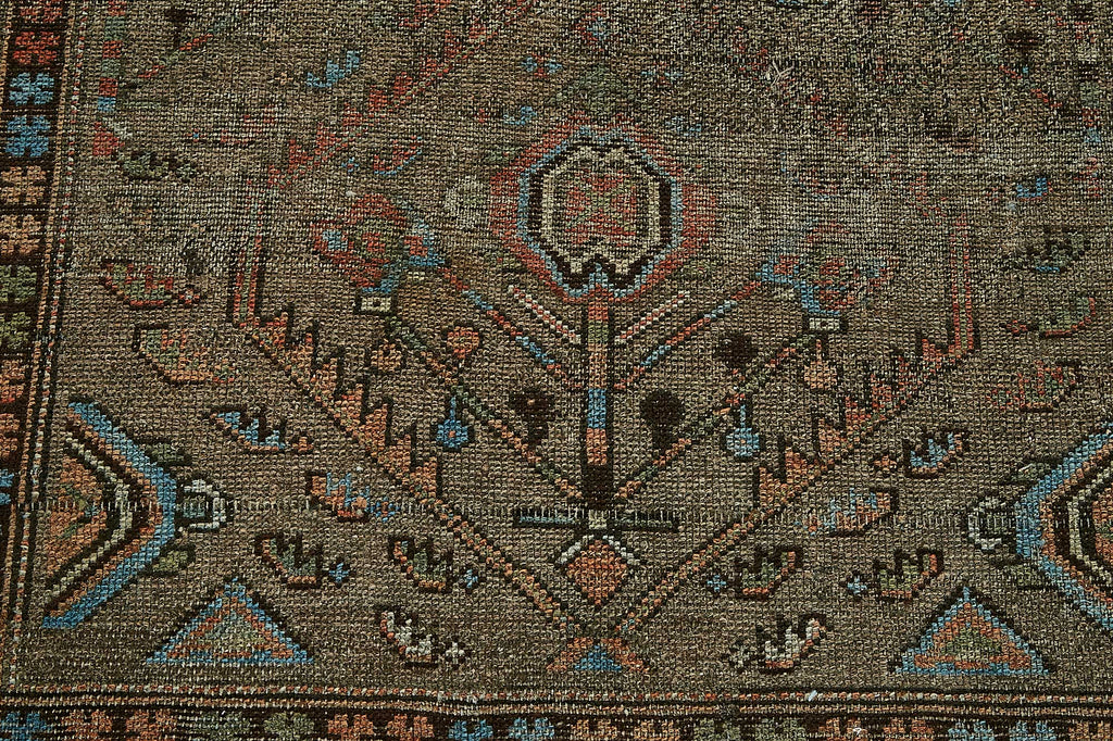 Persian Antique Rug 1.18 x 1.75 - Brown - SamaRugs