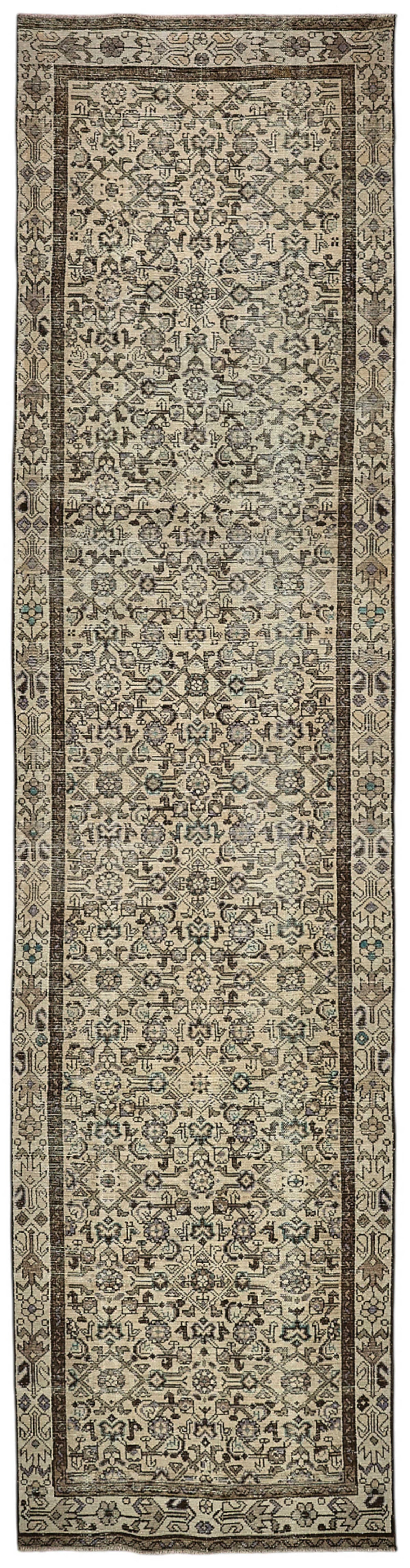 Persian Antique Rug 1.03 x 4.10 - Beige