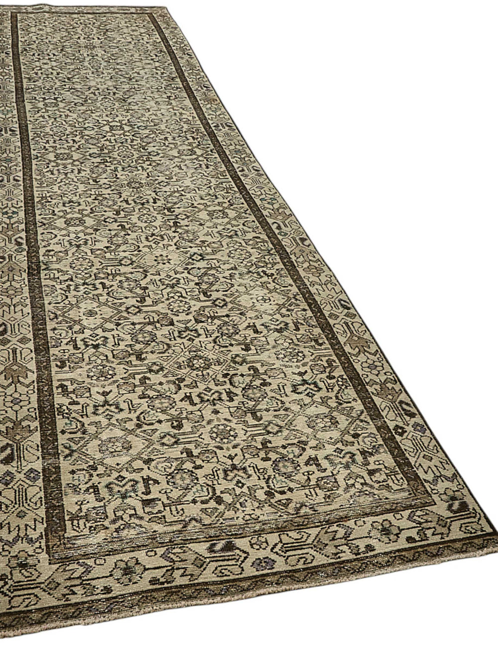 Persian Antique Rug 1.03 x 4.10 - Beige