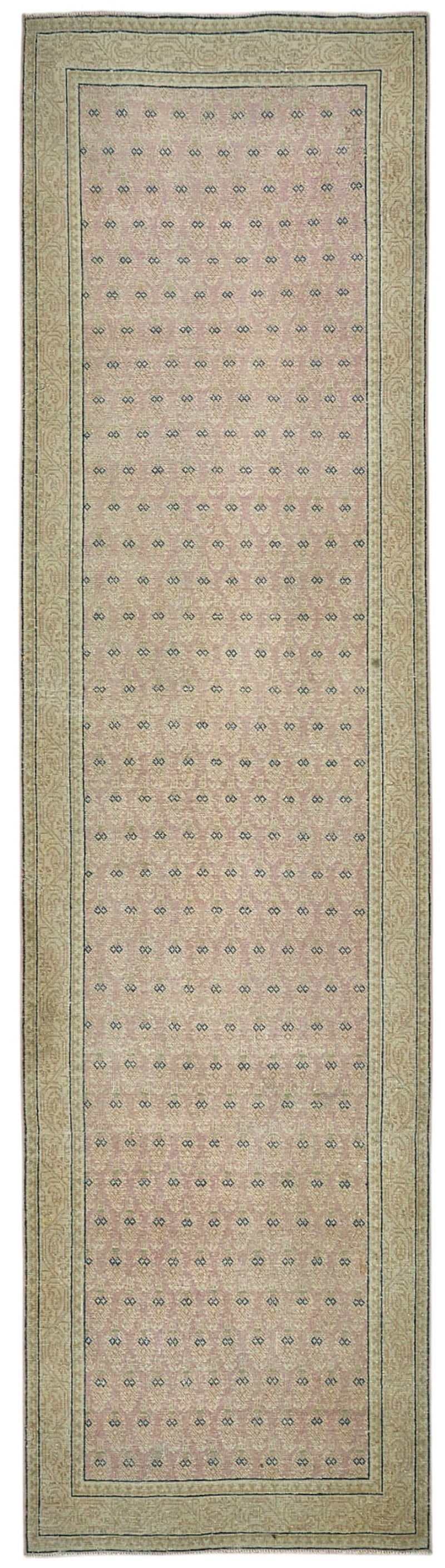 Persian Antique Rug 0.95 x 3.60 - Beige - SamaRugs