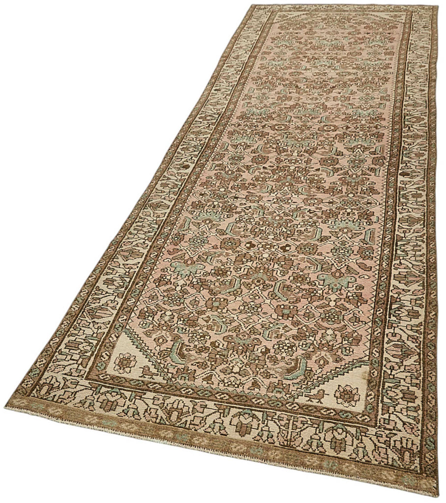 Persian Antique Rug 1.12 x 3.60 - Beige - SamaRugs