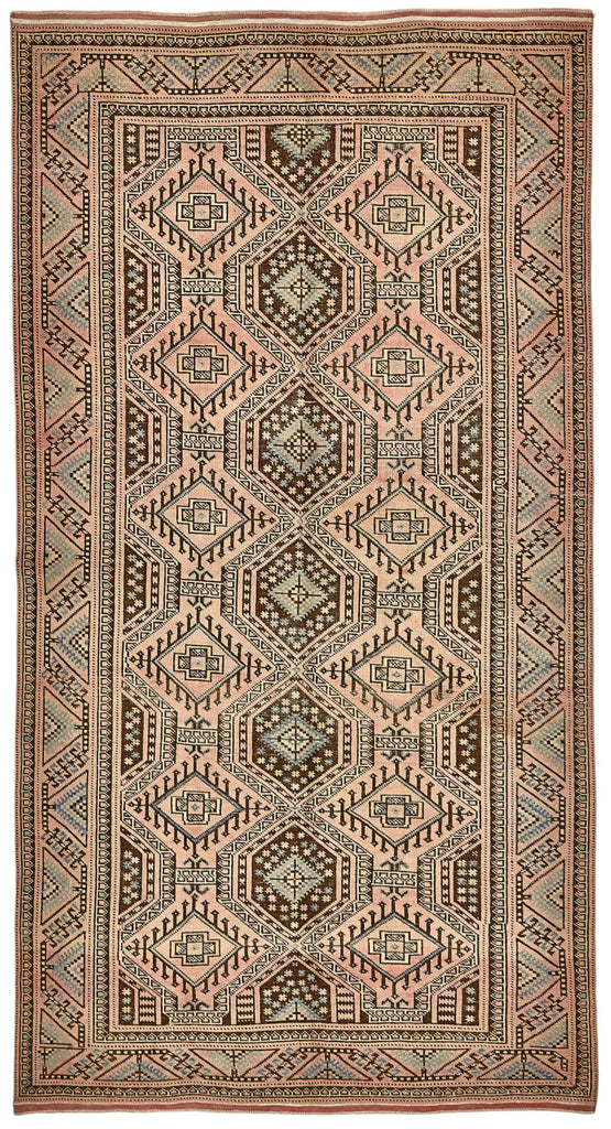 Persian Antique Rug 1.53 x 2.87 - Beige - SamaRugs