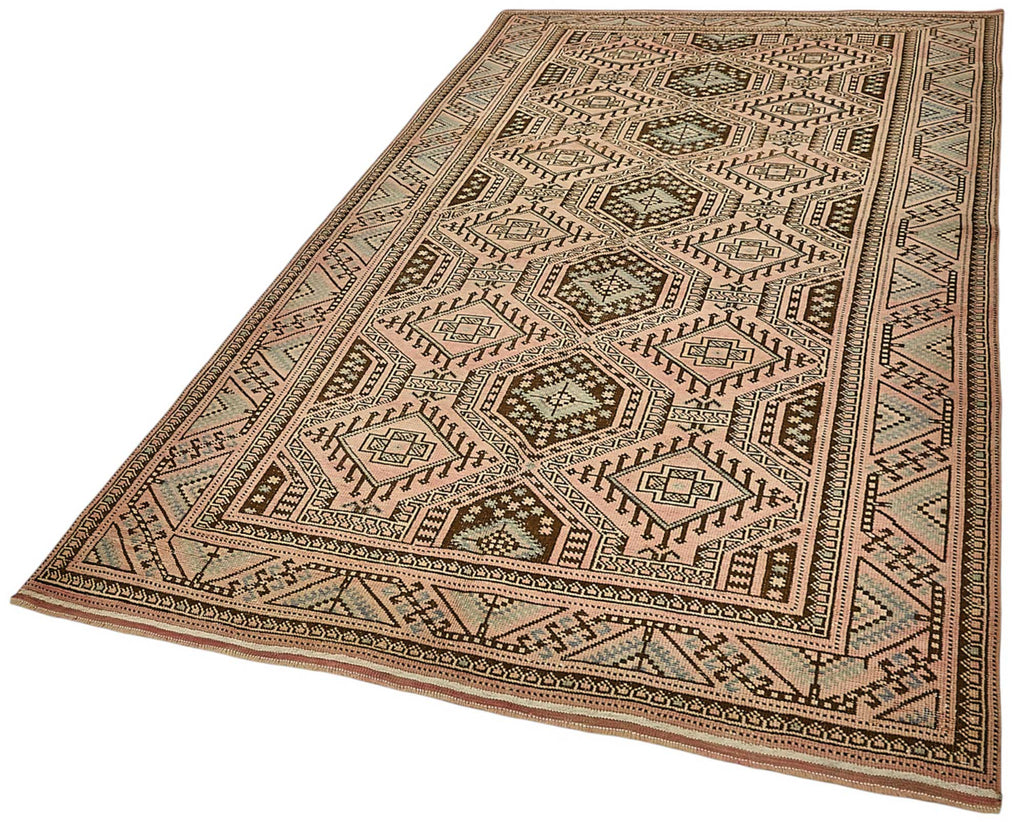 Persian Antique Rug 1.53 x 2.87 - Beige - SamaRugs