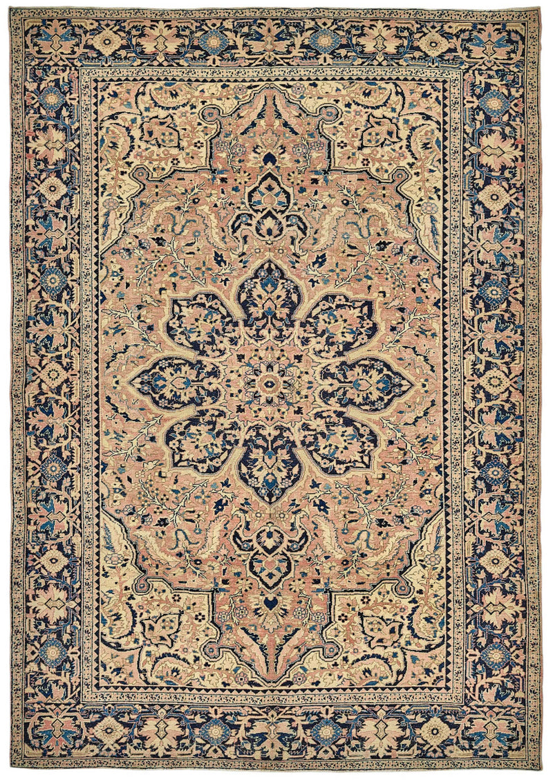Persian Antique Rug 2.50 x 3.51 - Beige - SamaRugs