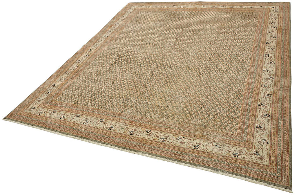 Persian Antique Rug 2.38 x 2.94 - Beige - SamaRugs
