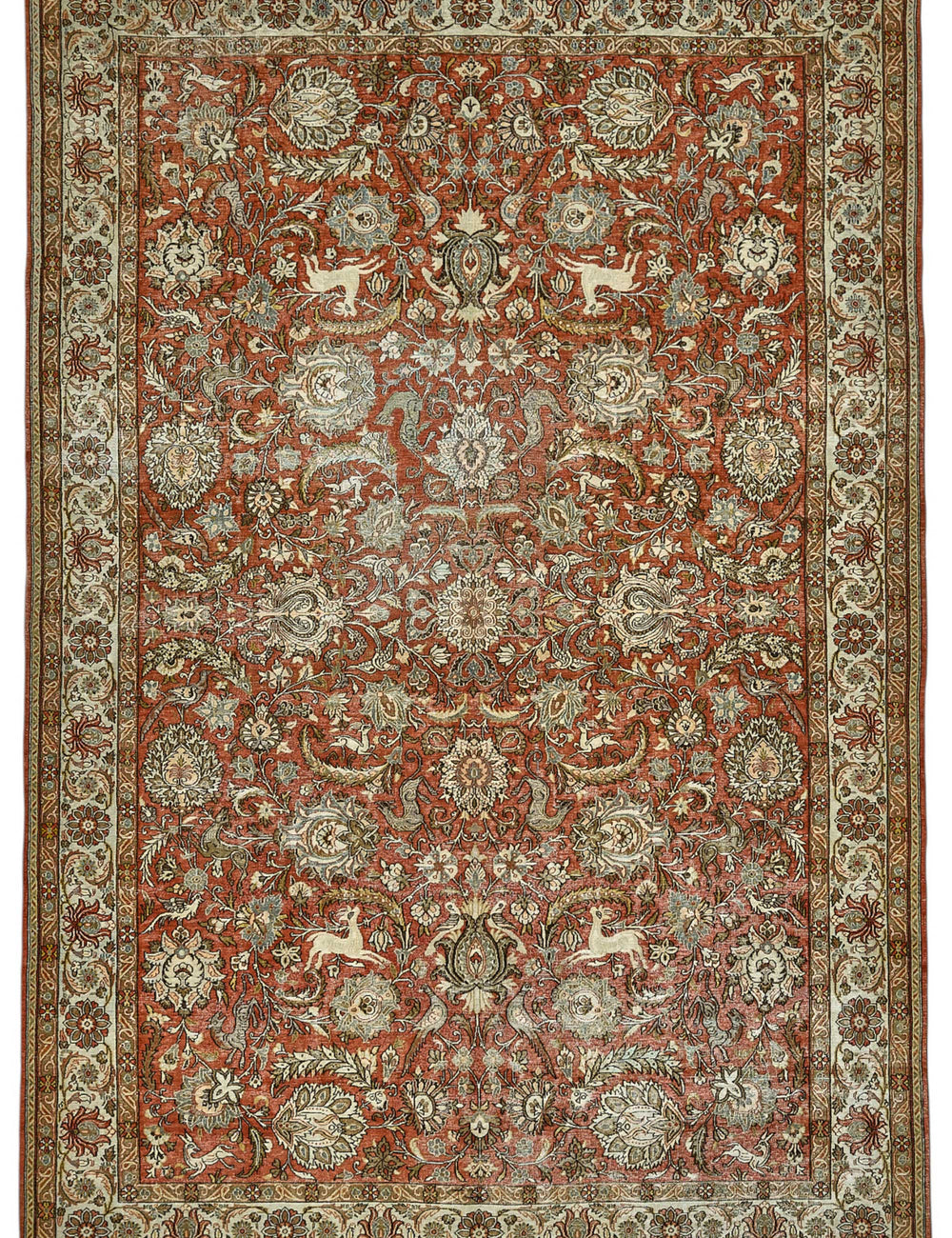 Persian Antique Rug 2.32 x 3.45 - Beige