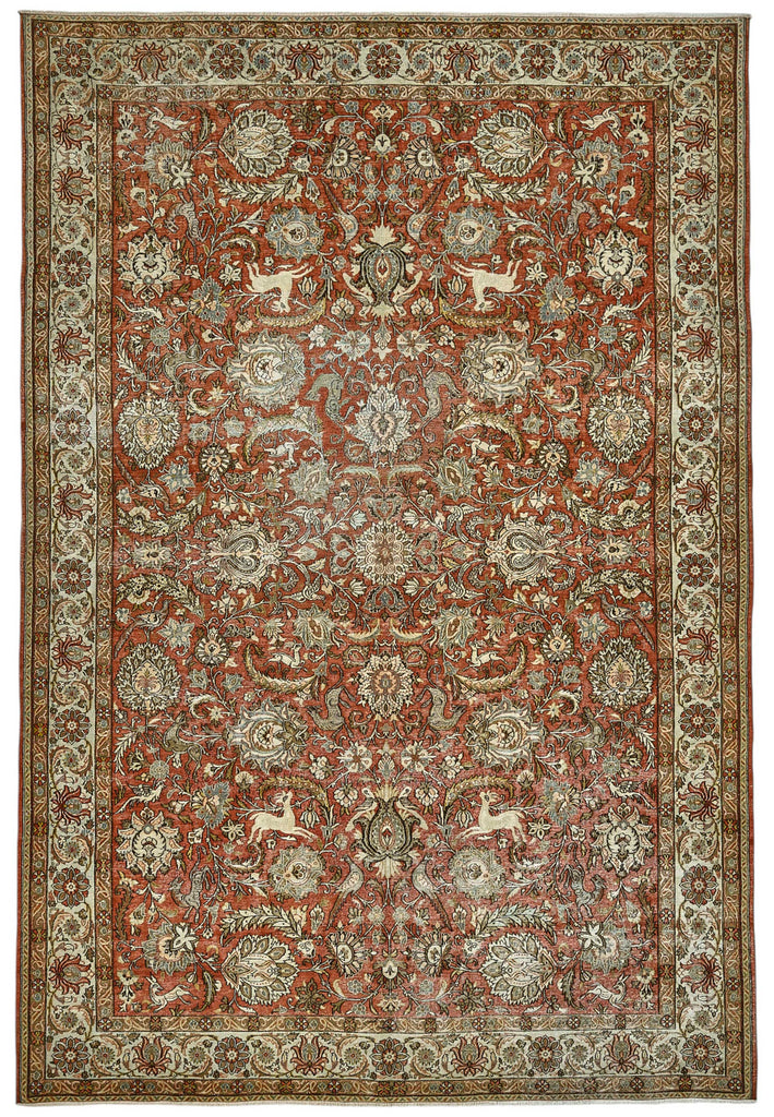 Persian Antique Rug 2.32 x 3.45 - Beige - SamaRugs