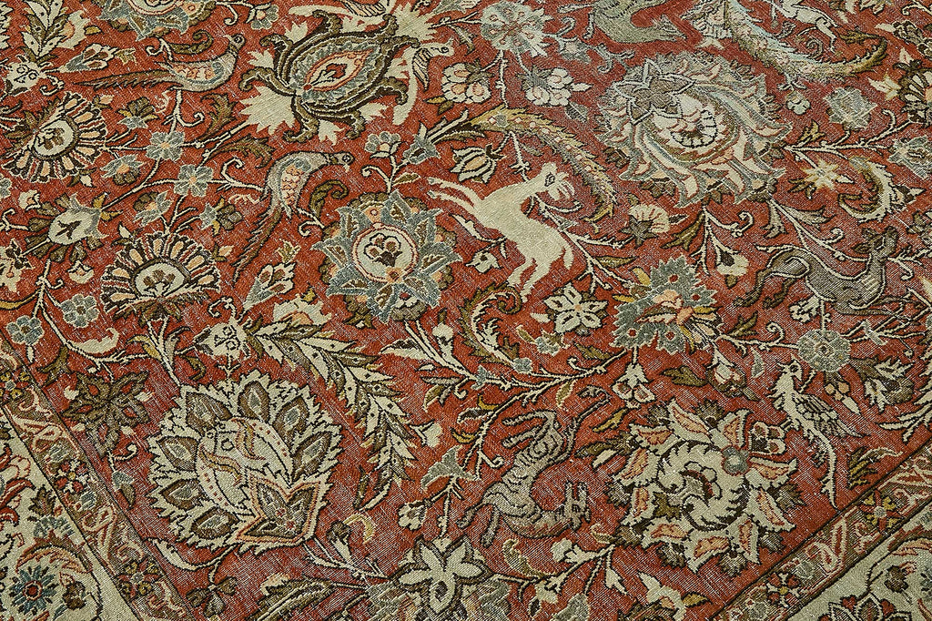 Persian Antique Rug 2.32 x 3.45 - Beige - SamaRugs