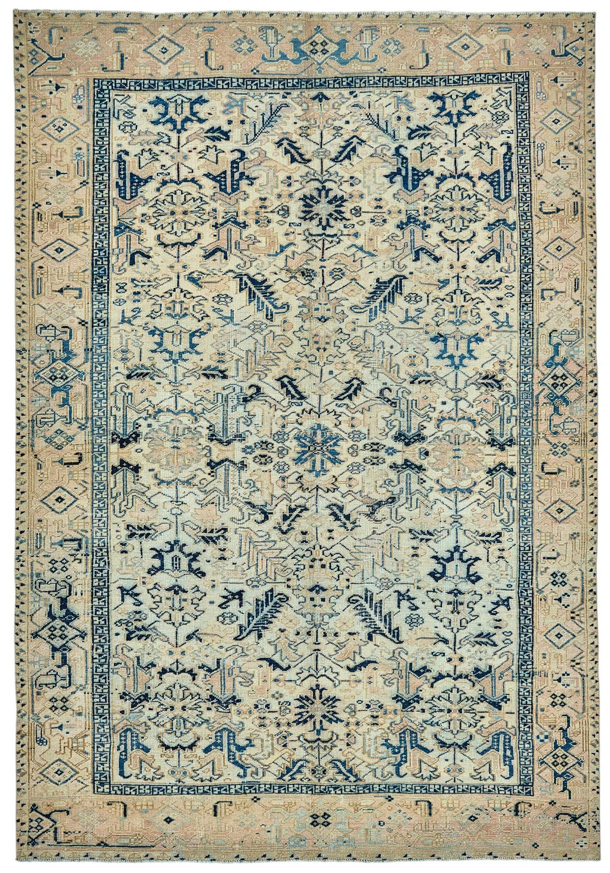 Persian Antique Rug 2.17 x 3.14 - Beige