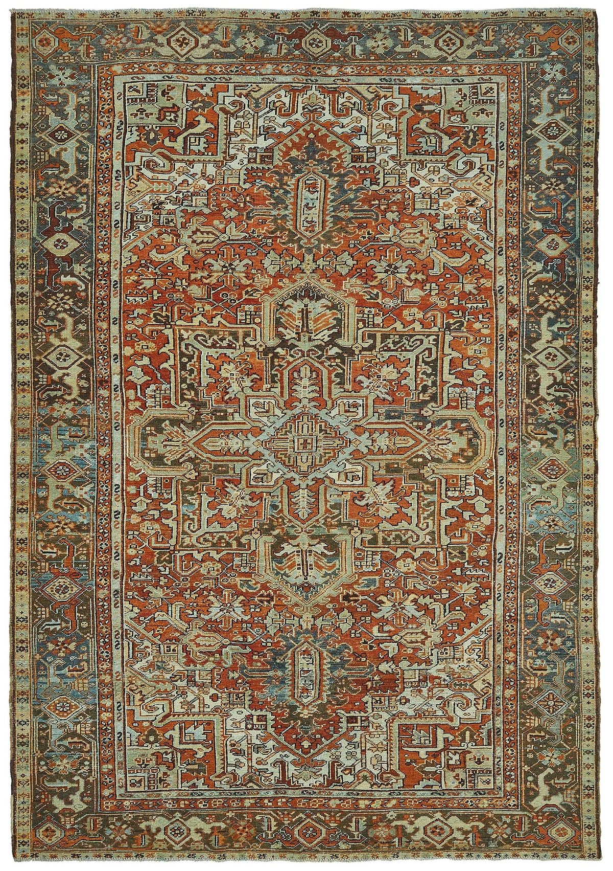 Persian Antique Rug 2.27 x 3.28 - Beige