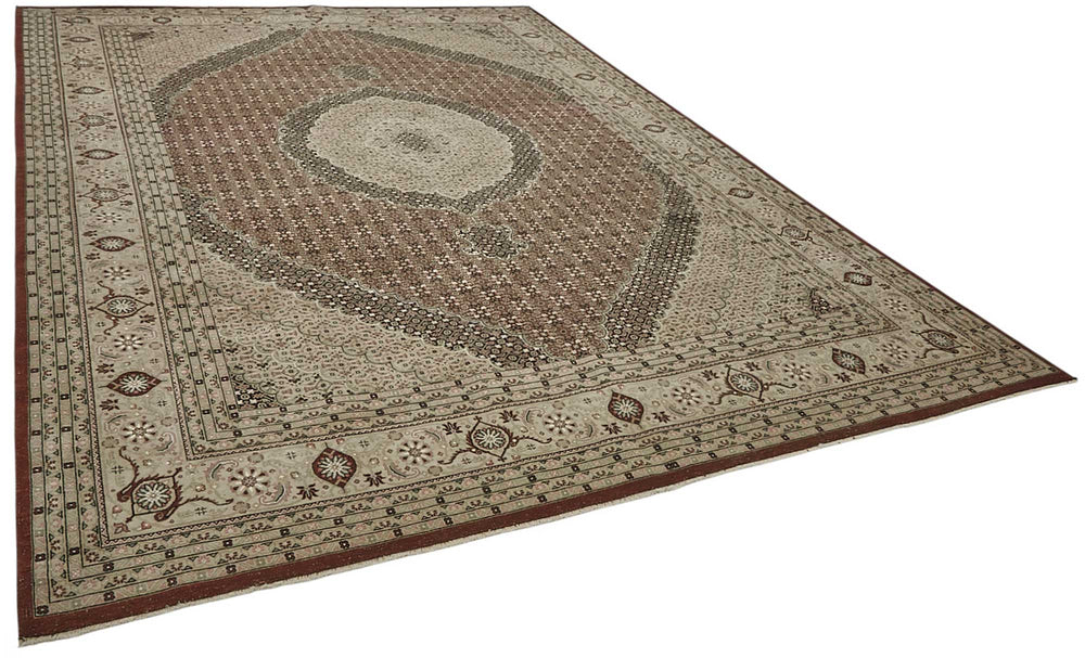 Persian Antique Rug 3.04 x 4.26 - Beige
