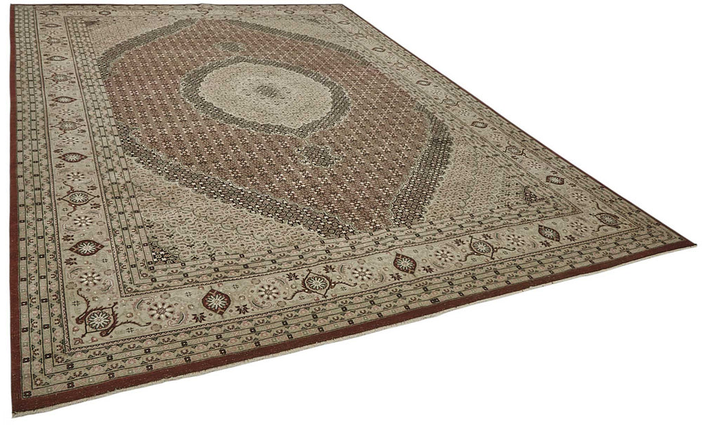 Persian Antique Rug 3.04 x 4.26 - Beige - SamaRugs