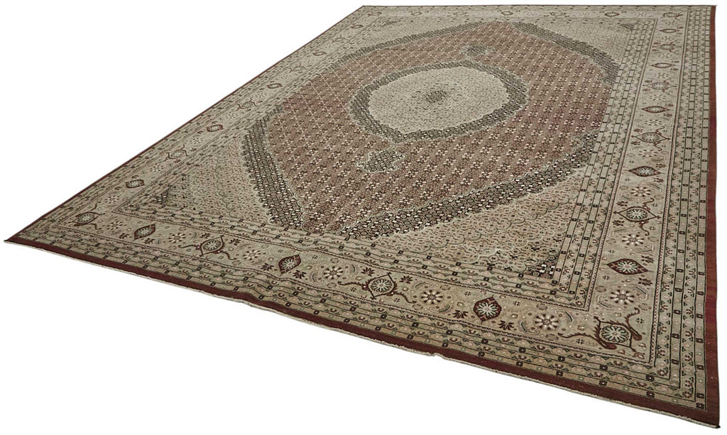 Persian Antique Rug 3.04 x 4.26 - Beige - SamaRugs
