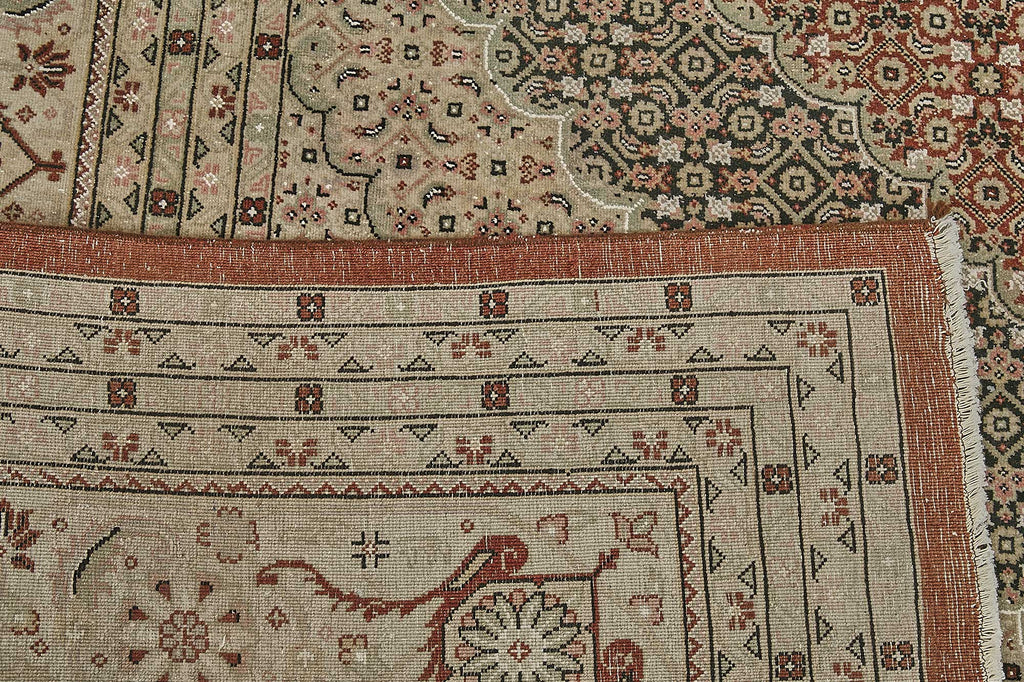 Persian Antique Rug 3.04 x 4.26 - Beige - SamaRugs