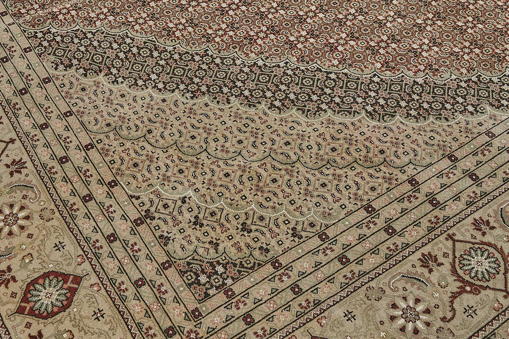 Persian Antique Rug 3.04 x 4.26 - Beige - SamaRugs