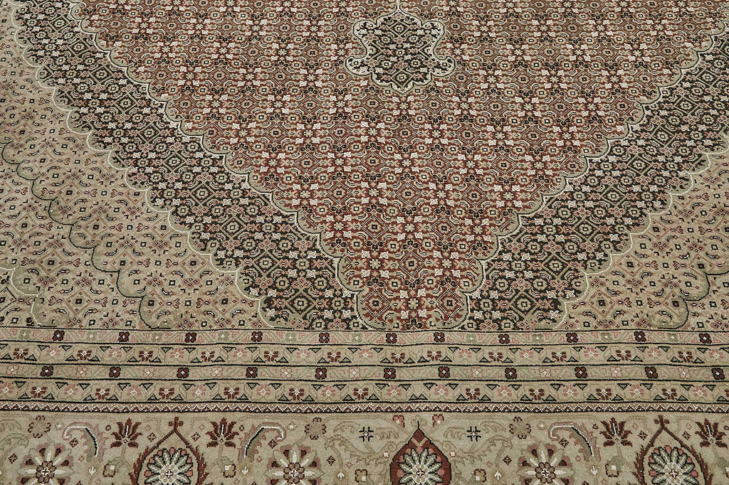Persian Antique Rug 3.04 x 4.26 - Beige - SamaRugs