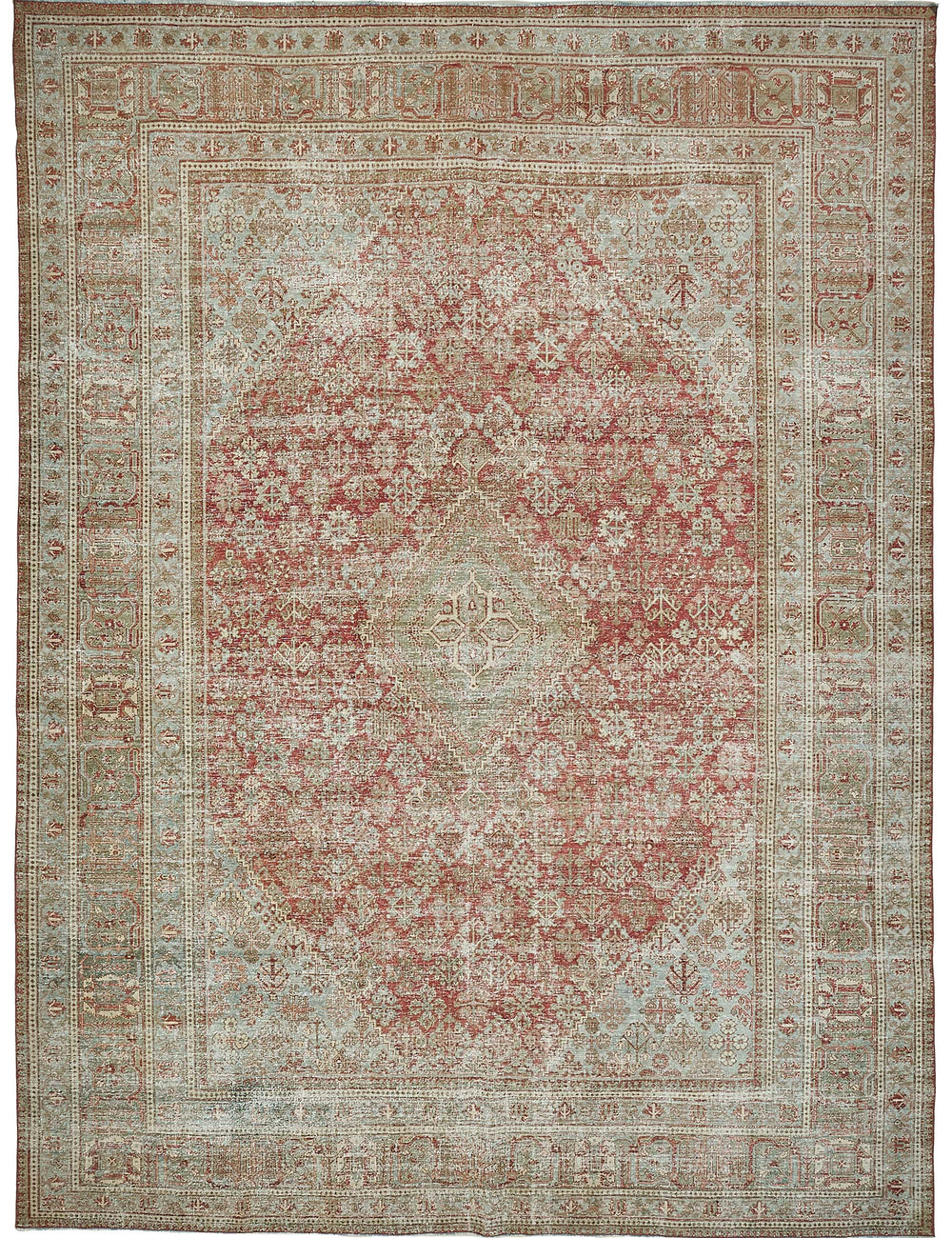 Persian Antique Rug 3.17 x 4.20 - Beige