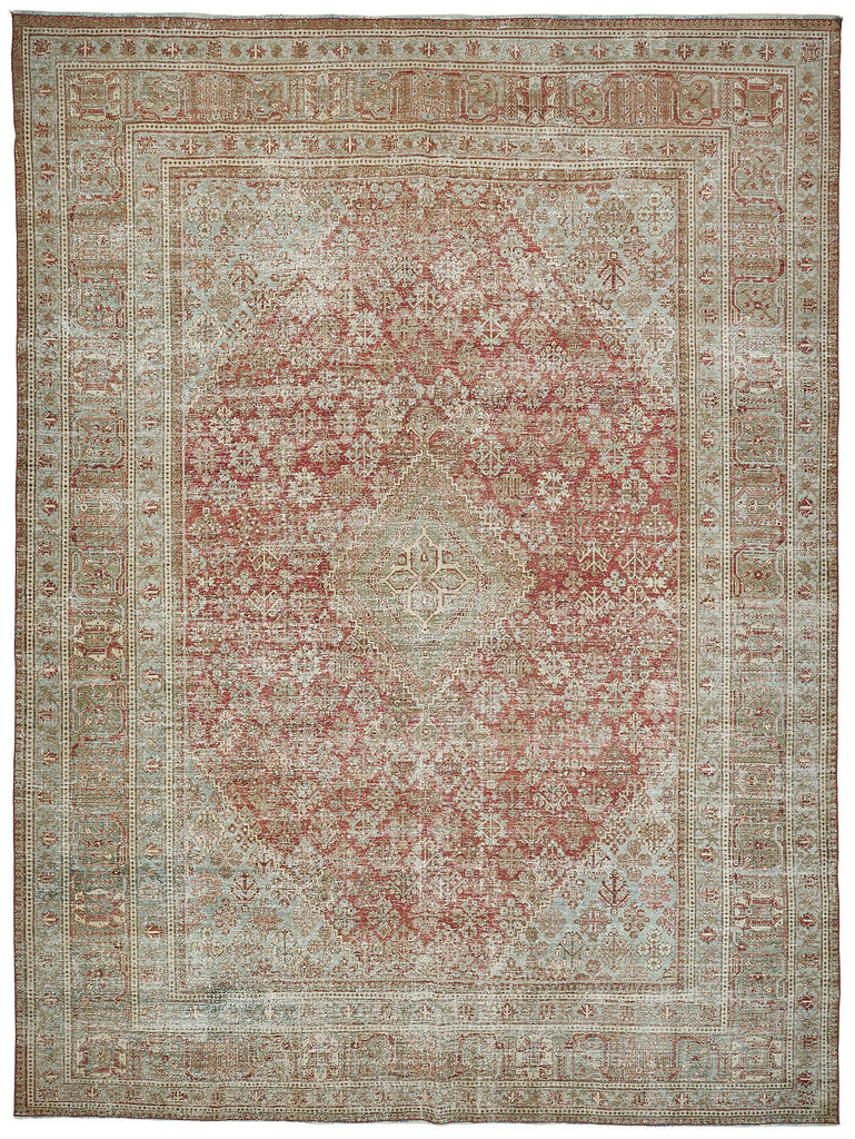 Persian Antique Rug 3.17 x 4.20 - Beige - SamaRugs