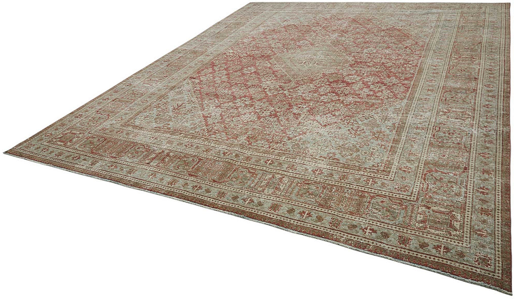Persian Antique Rug 3.17 x 4.20 - Beige - SamaRugs