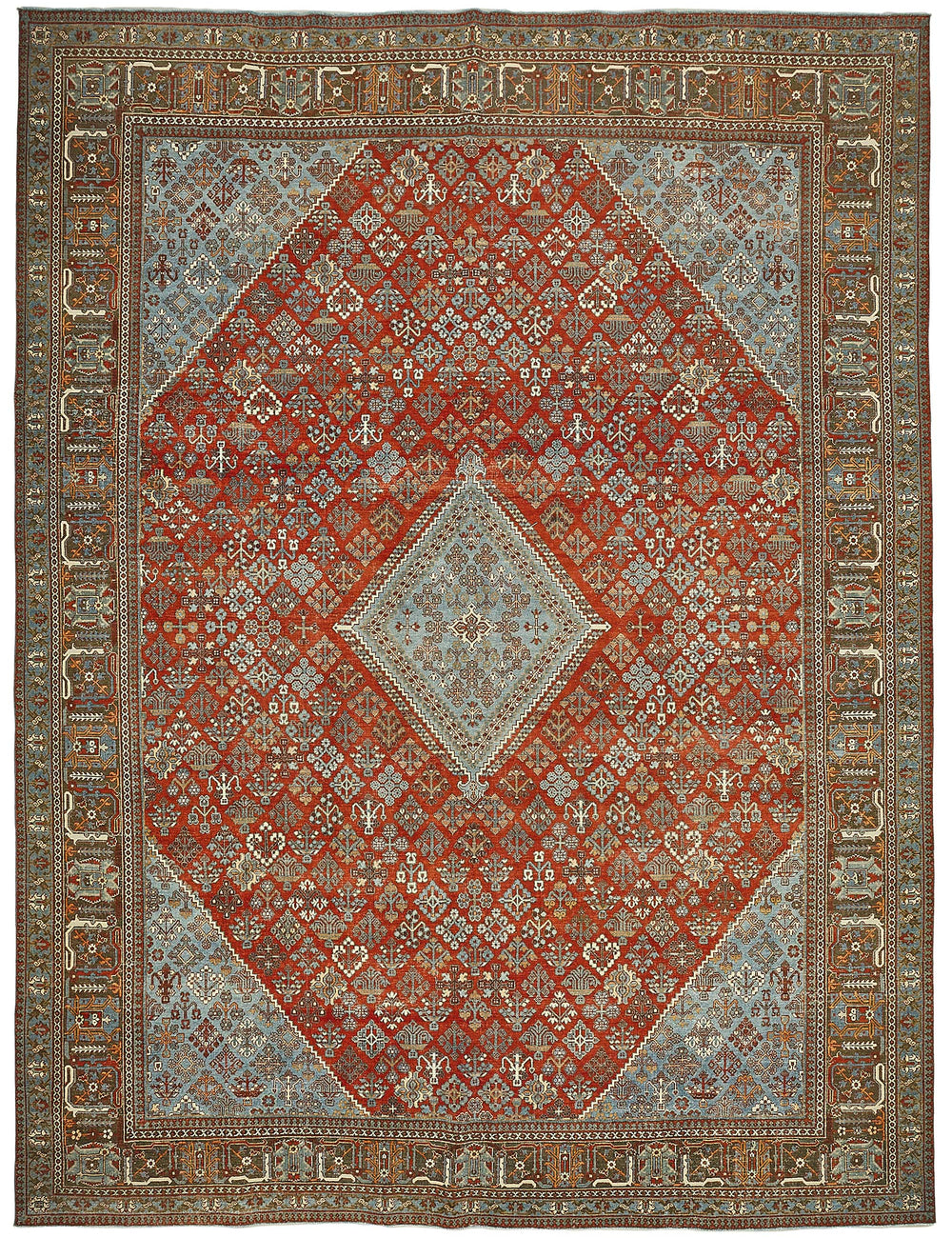 Persian Antique Rug 3.24 x 4.23 - Beige
