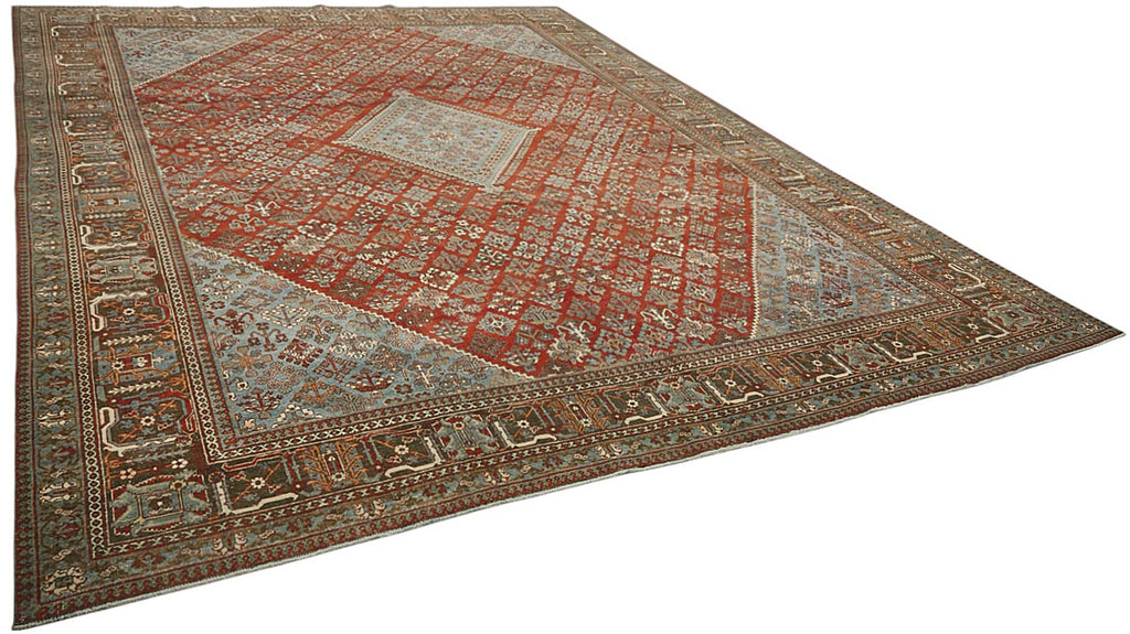 Persian Antique Rug 3.24 x 4.23 - Beige - SamaRugs