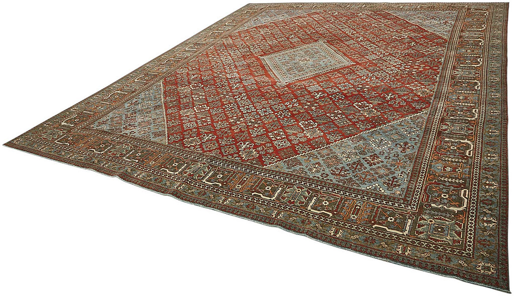 Persian Antique Rug 3.24 x 4.23 - Beige - SamaRugs