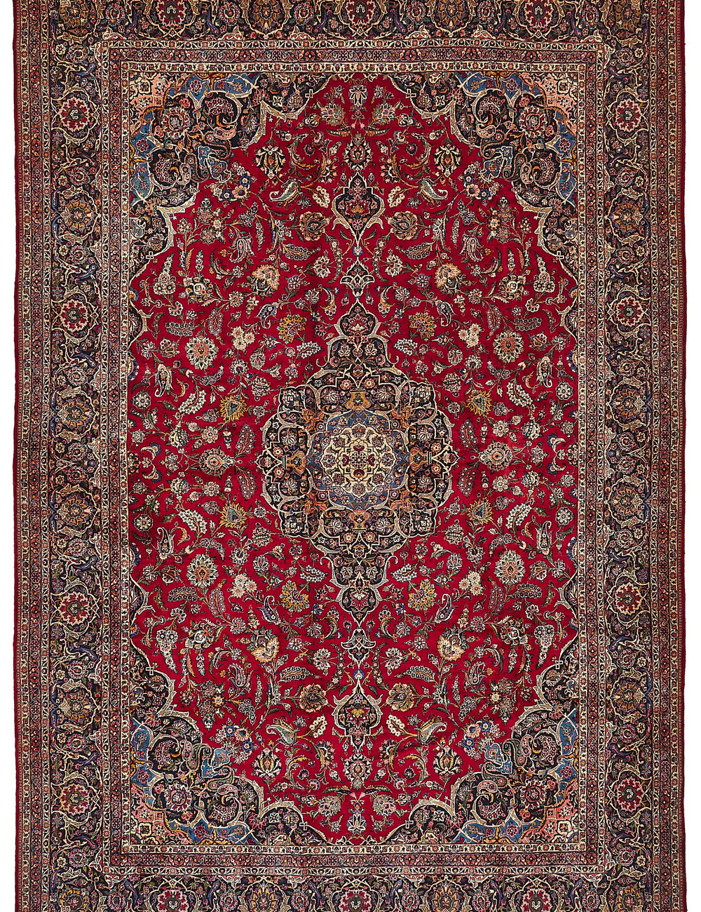 Persian Antique Rug 3.70 x 5.57 - Red