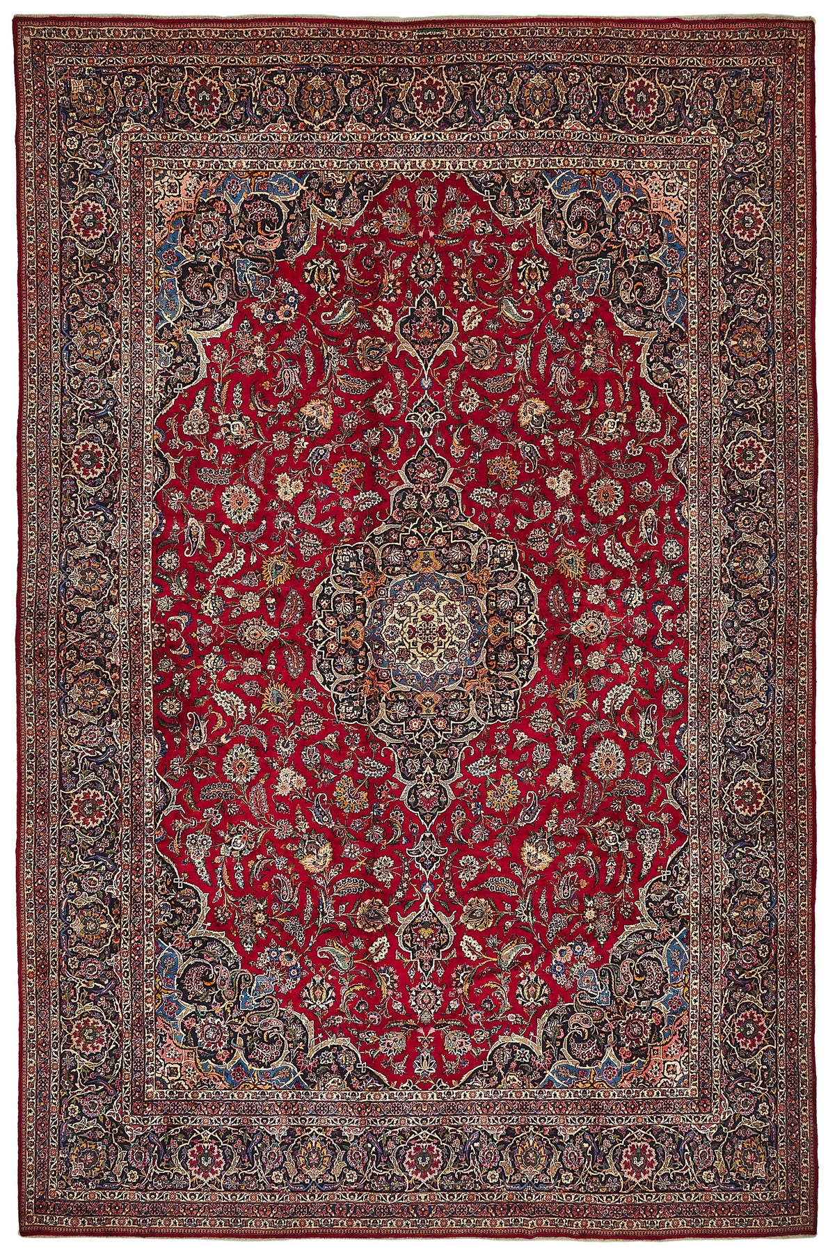 Persian Antique Rug 3.70 x 5.57 - Red
