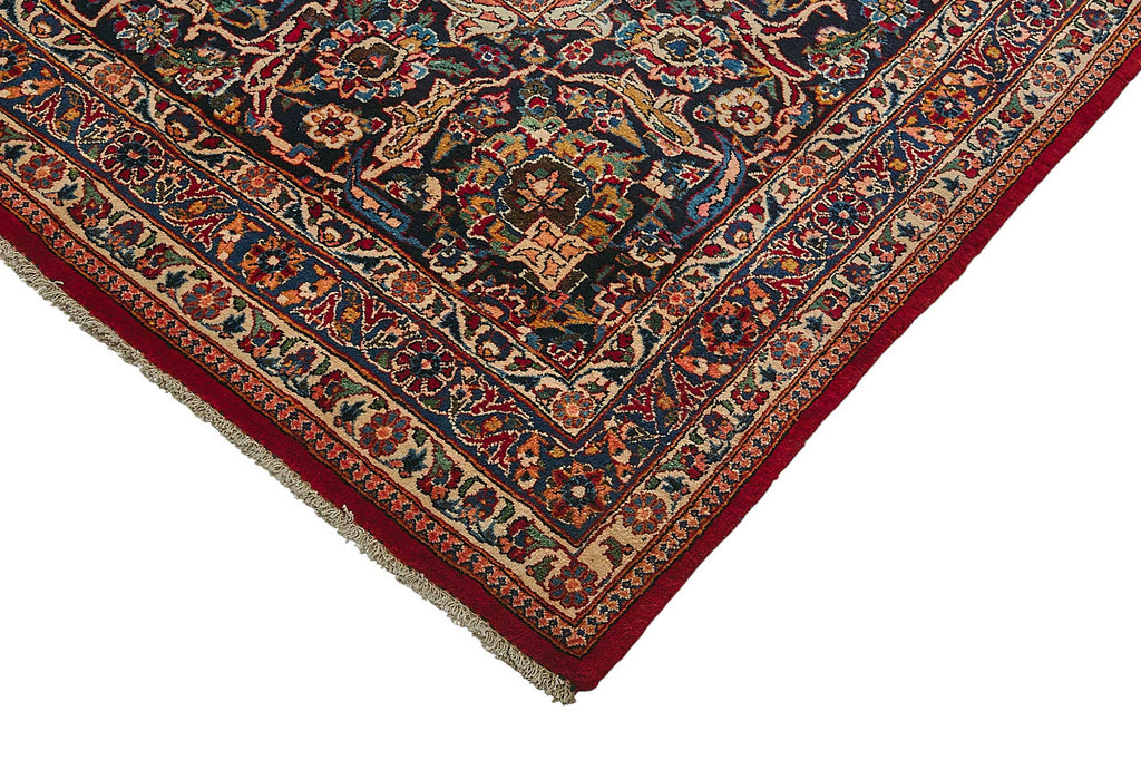 Persian Antique Rug 3.70 x 5.57 - Red - SamaRugs