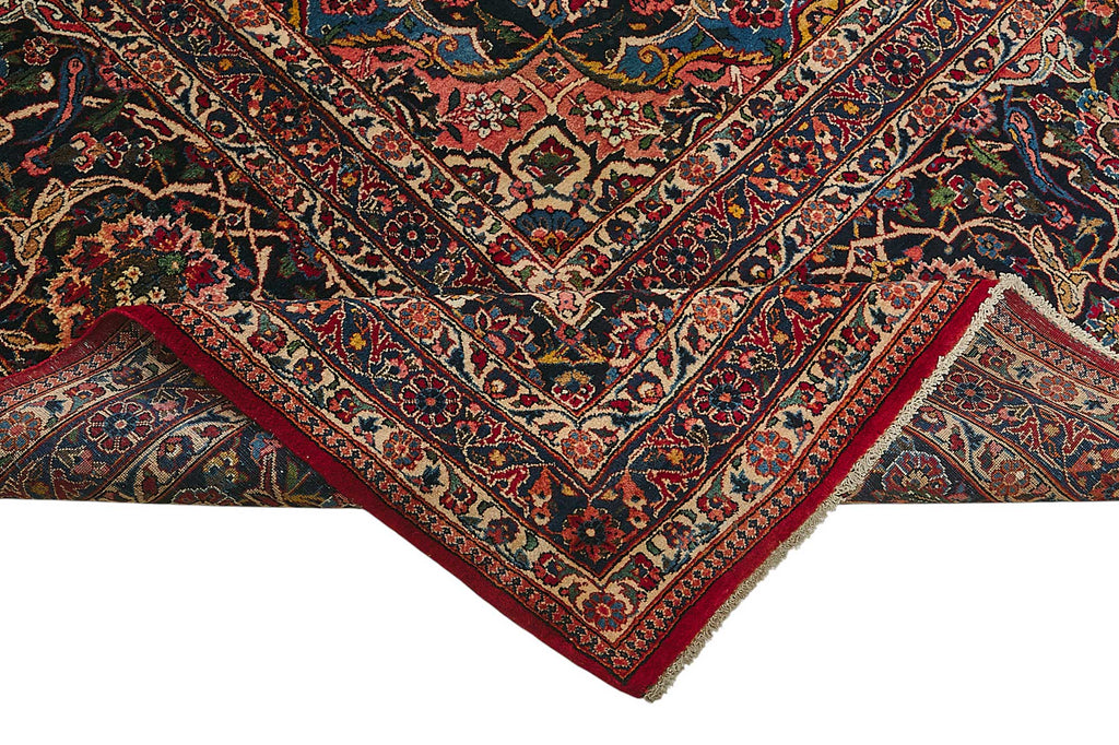 Persian Antique Rug 3.70 x 5.57 - Red - SamaRugs