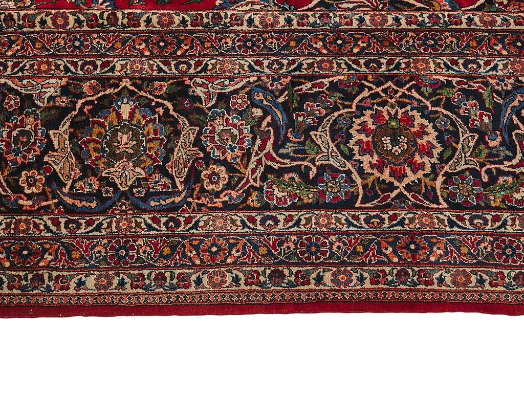 Persian Antique Rug 3.70 x 5.57 - Red - SamaRugs