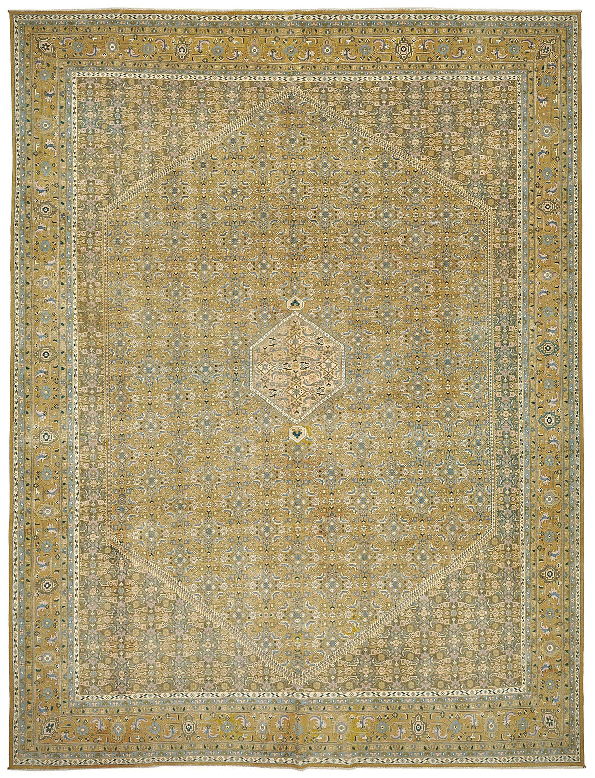 Persian Antique Rug 2.98 x 3.90 - Beige