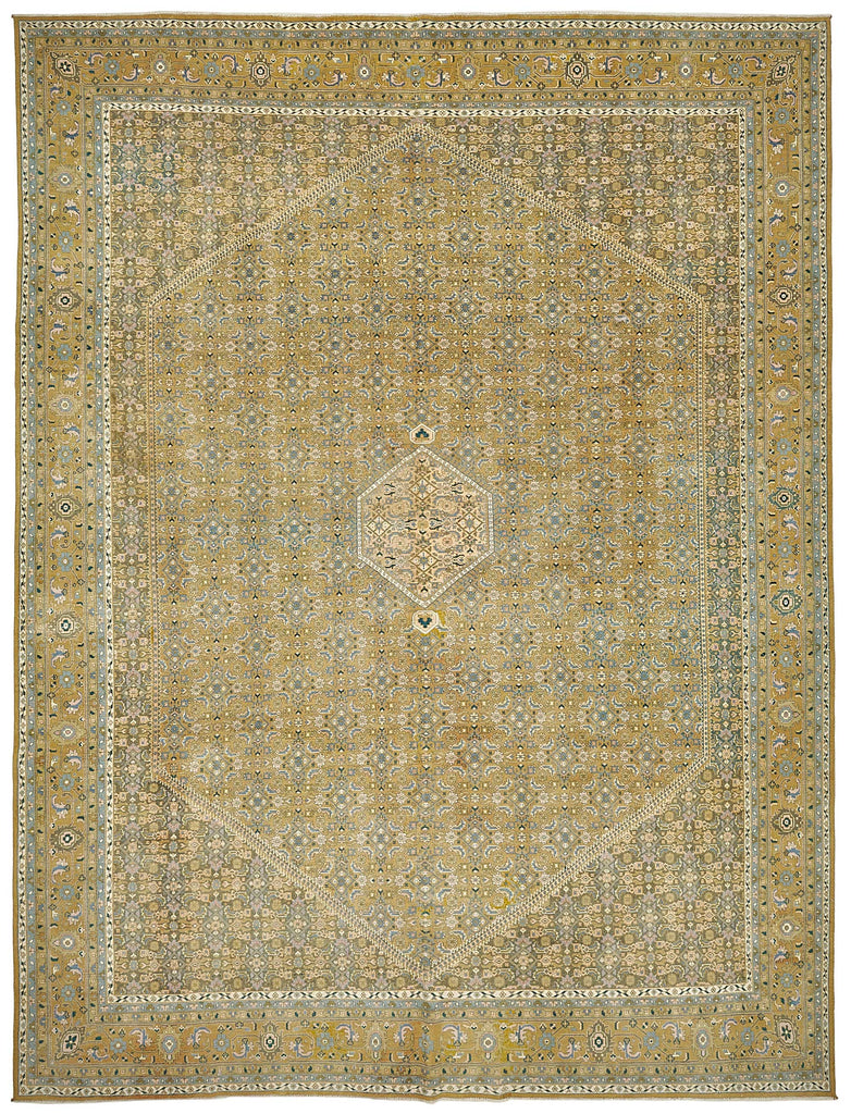 Persian Antique Rug 2.98 x 3.90 - Beige - SamaRugs