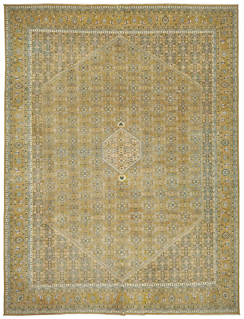 Persian Antique Rug 2.98 x 3.90 - Beige - SamaRugs