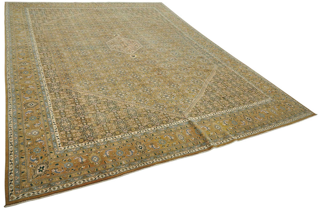 Persian Antique Rug 2.98 x 3.90 - Beige - SamaRugs