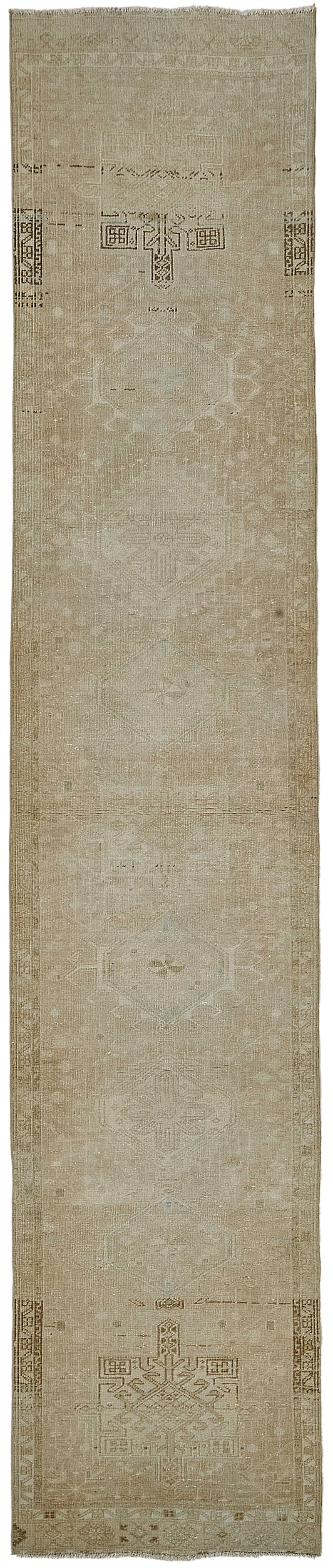Persian Antique Rug 0.82 x 4.27 - Beige - SamaRugs