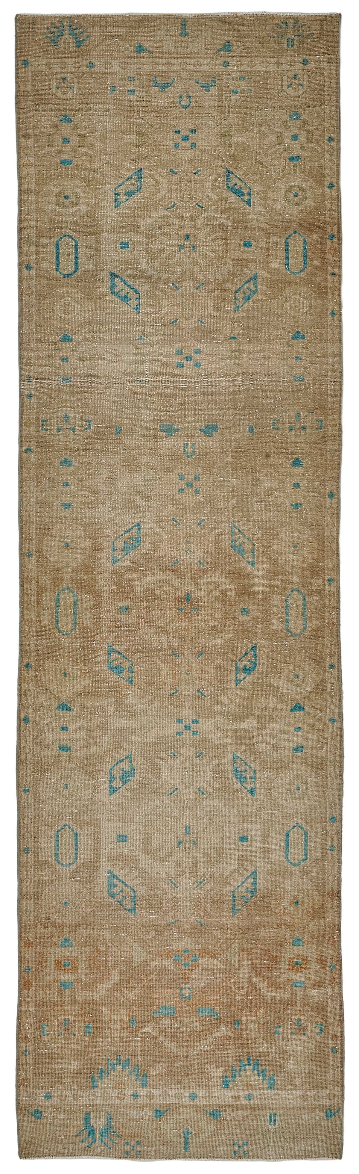 Persian Antique Rug 0.85 x 3.07 - Beige