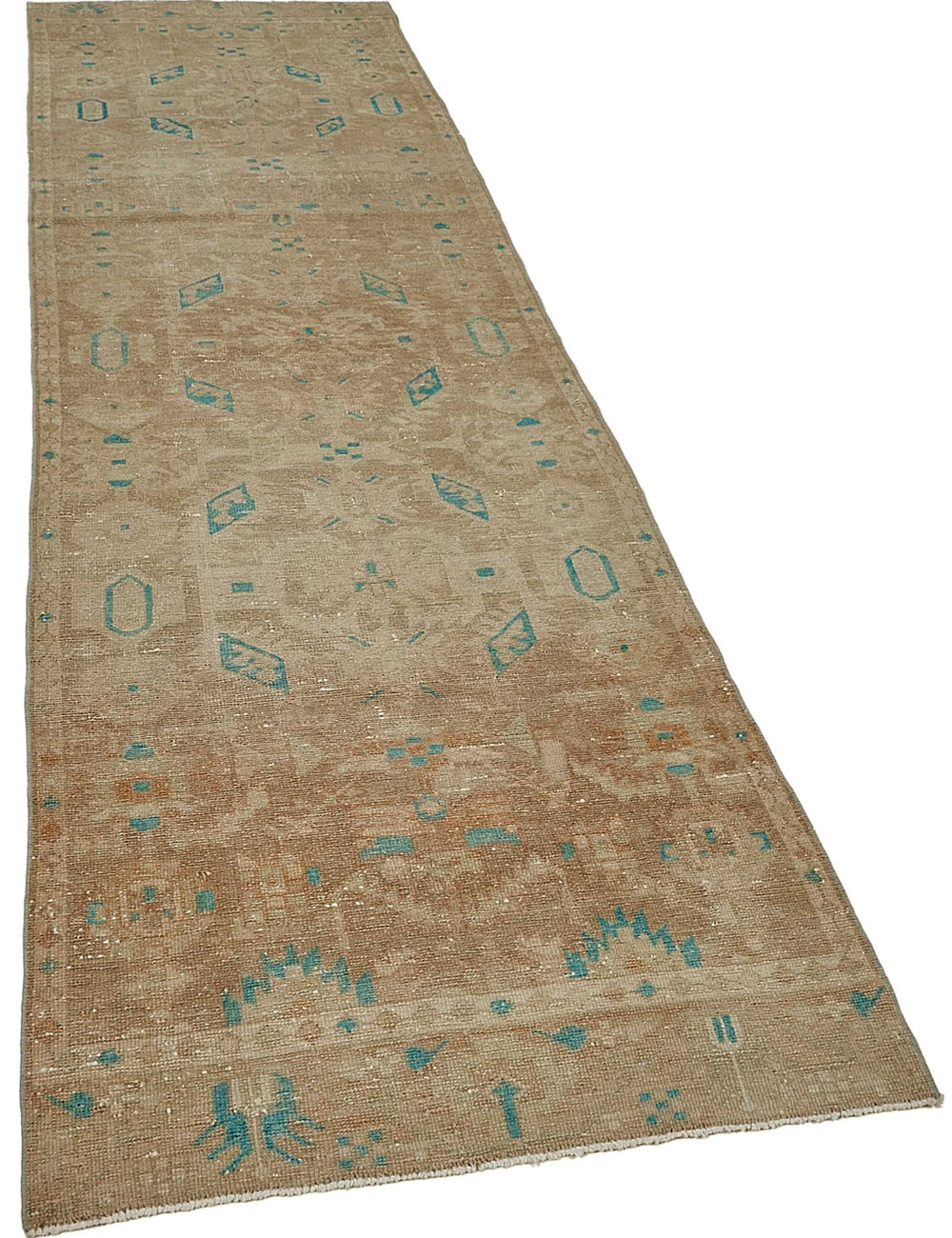 Persian Antique Rug 0.85 x 3.07 - Beige