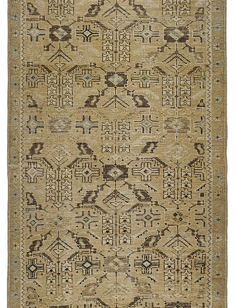 Persian Antique Rug 0.84 x 2.97 - Beige