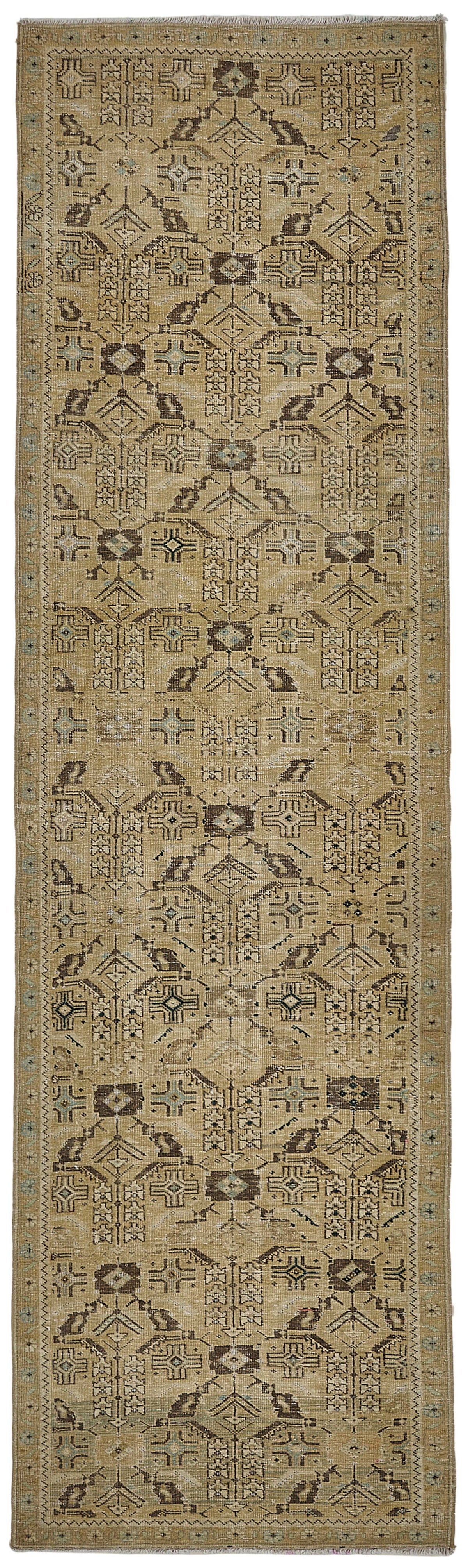 Persian Antique Rug 0.84 x 2.97 - Beige