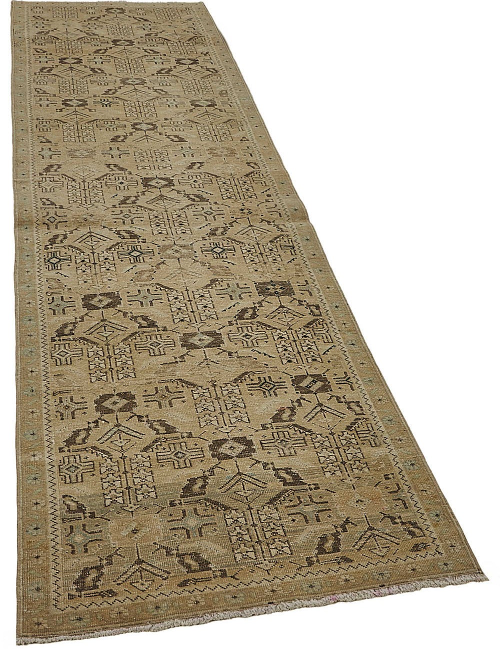 Persian Antique Rug 0.84 x 2.97 - Beige