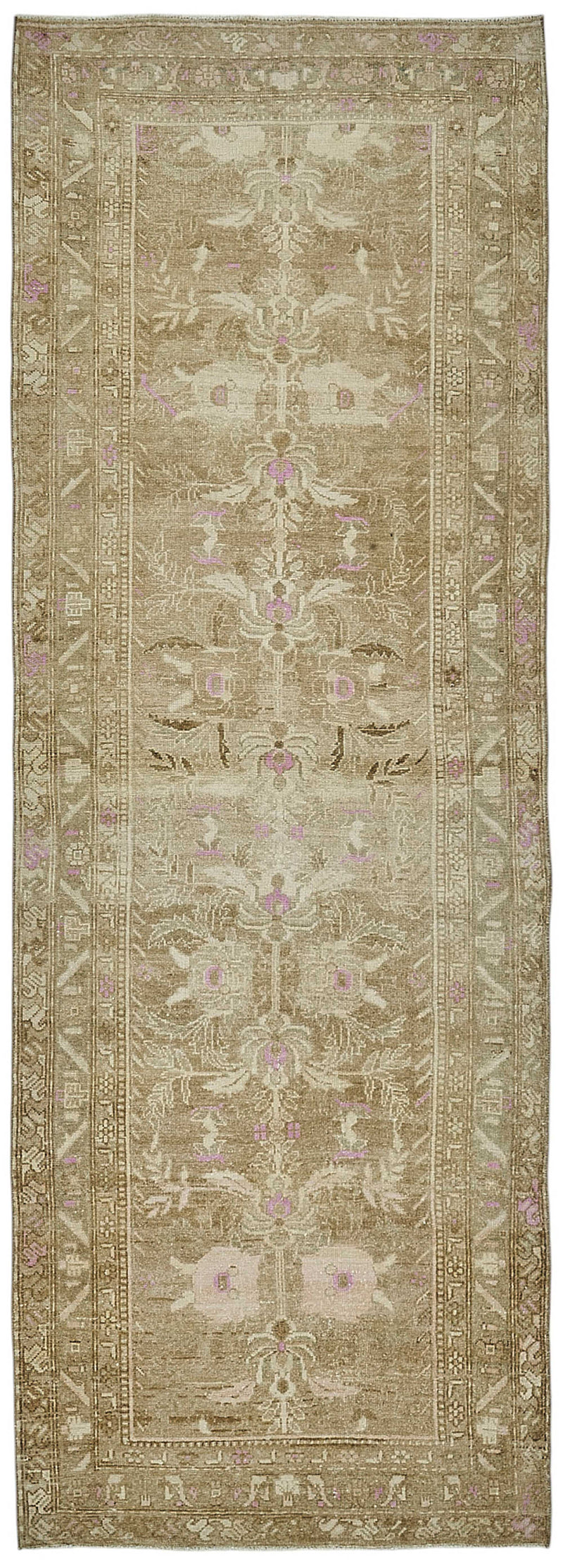 Persian Antique Rug 0.98 x 2.88 - Beige - SamaRugs