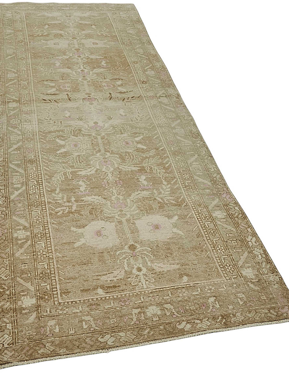 Persian Antique Rug 0.98 x 2.88 - Beige